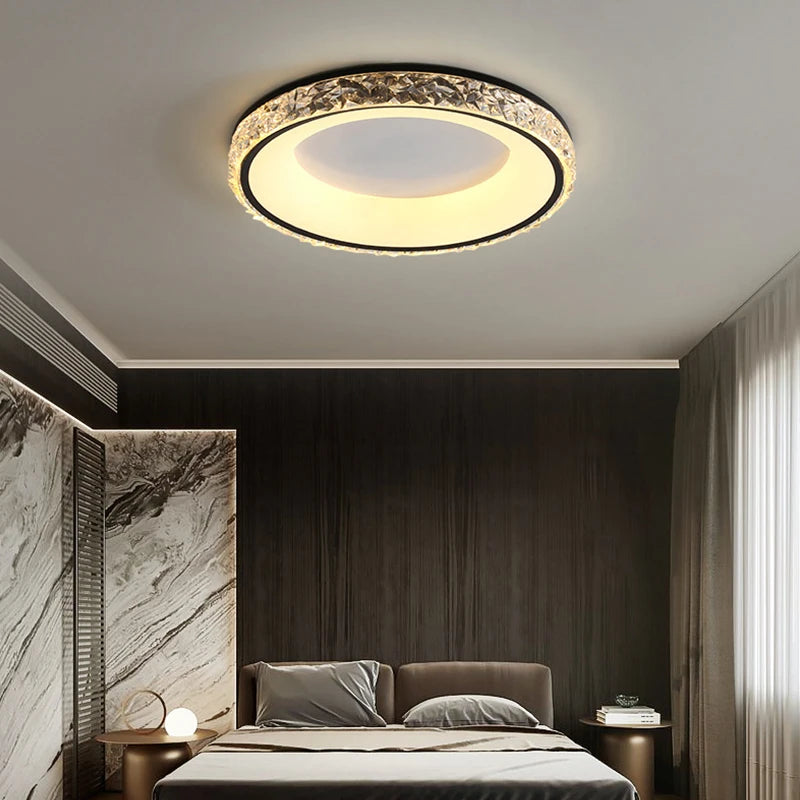 lustre led moderne avec télécommande pour intérieur élégant - vue 5 sur 8