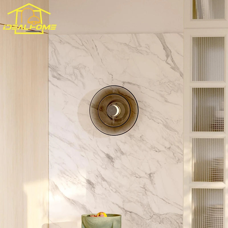 applique murale minimaliste en verre art led design intérieur - vue 6 sur 11