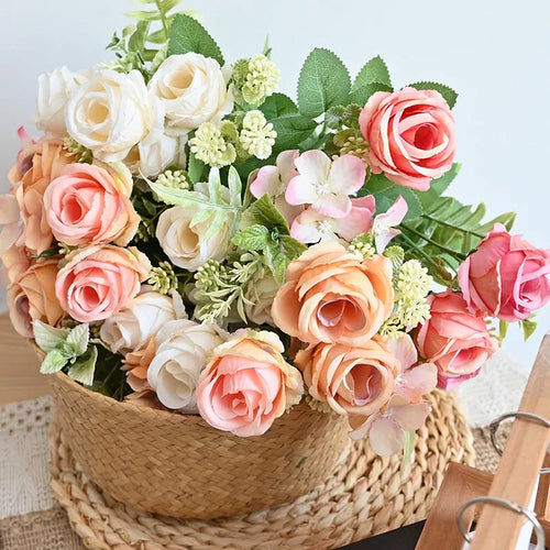 bouquet de pivoines artificielles rétro pour décoration de mariage - vue 3 sur 10