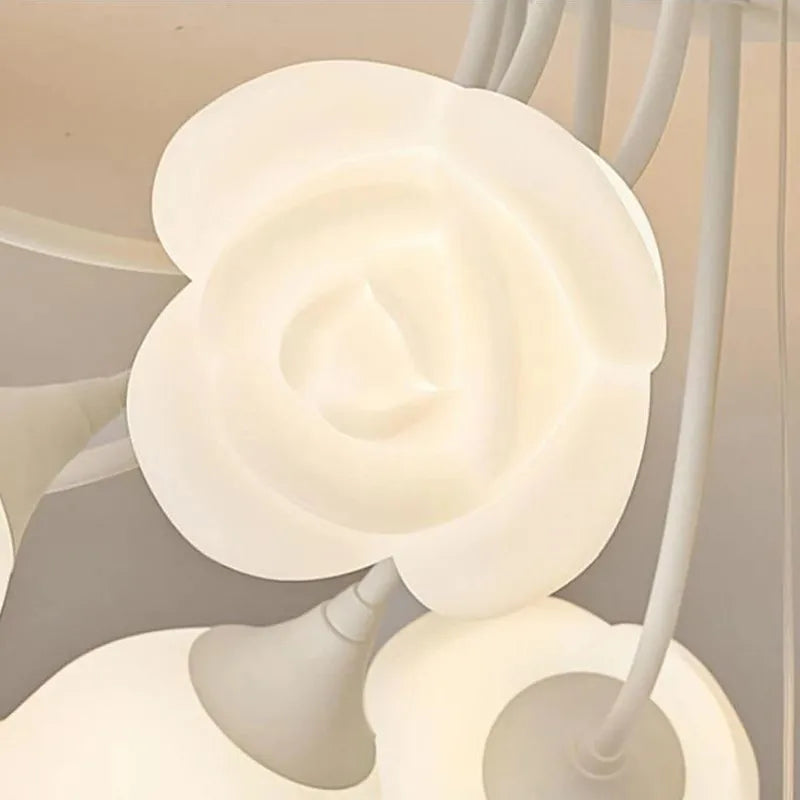 plafonnier moderne à fleurs simple style rétro jardin américain - vue 6 sur 12