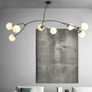 Modern minimalist nordic molecular design chandelier
