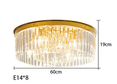lustre en cristal suspendu pour éclairage intérieur design élégant - vue 13 sur 22