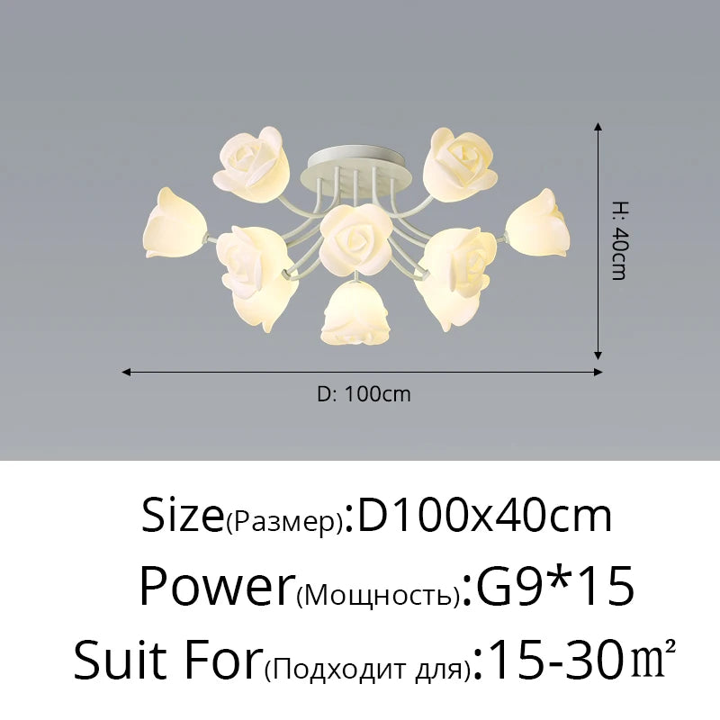 Creative Nordic ceiling light minimalist style for modern decor - vue 16 sur 16