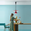 Minimalist flexible aluminium LED chandelier for interior decoration