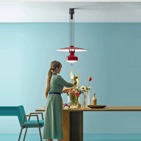 Minimalist flexible aluminium LED chandelier for interior decoration