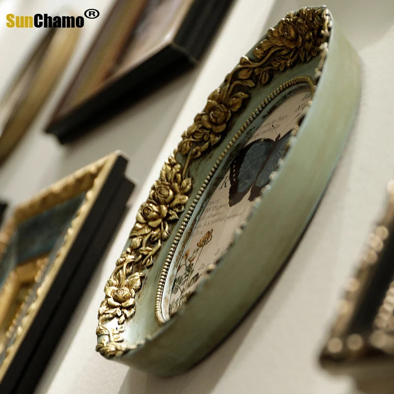 cadre photo rétro en bois pour décoration intérieure - vue 5 sur 16