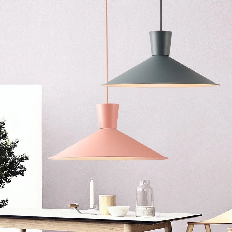Modern Macarons Pendant Ceiling Lights, Nordic Designer Suspension Lamp for Kitchen Islands, Dining Tables, Bar Restaurant Decor - vue 5 sur 6