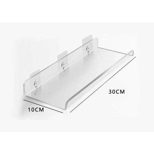 Acrylic Shelf for Wall Storage,Floating Bookshelves,Display Shelf Organizer for Bathroom,Bedroom,Living Room,Kitchen,Room Decor - vue 33 sur 47