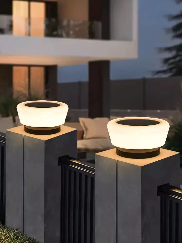 lampes solaires de jardin modernes pour extérieur villa - vue 3 sur 12