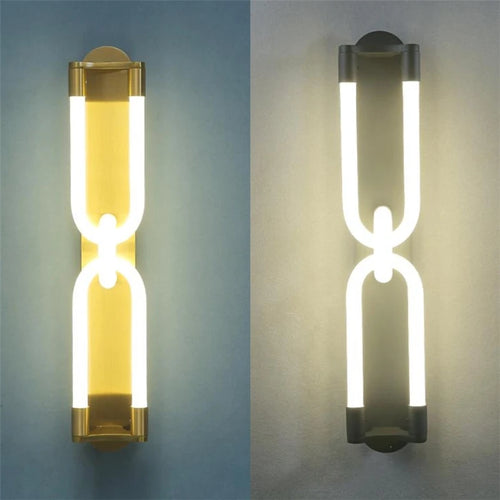 applique murale en tube acrylique design artistique luxe