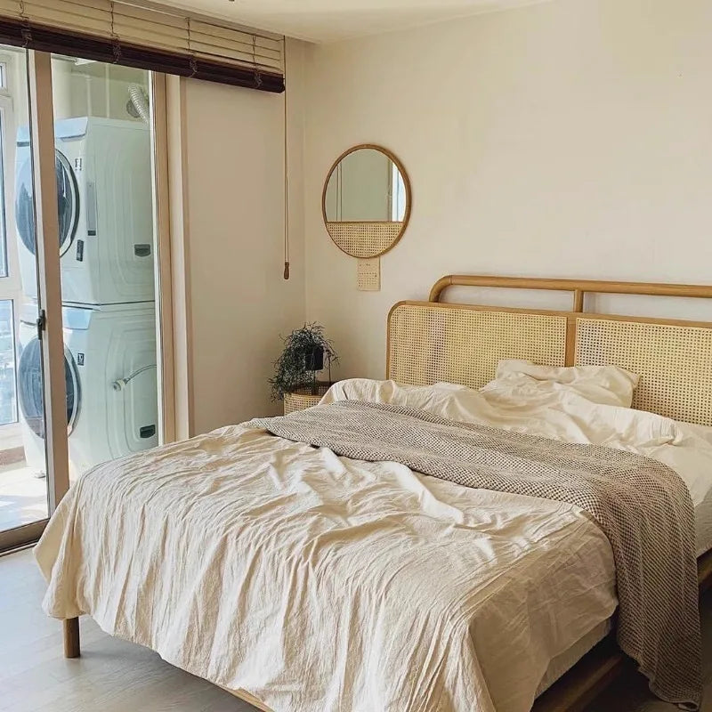 miroir de maquillage rétro style chinois suspendu décoratif pour intérieur - vue 4 sur 6