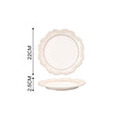 Service de table ceramique relief style vintage restaurant
