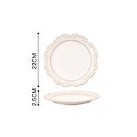 Service de table ceramique relief style vintage restaurant