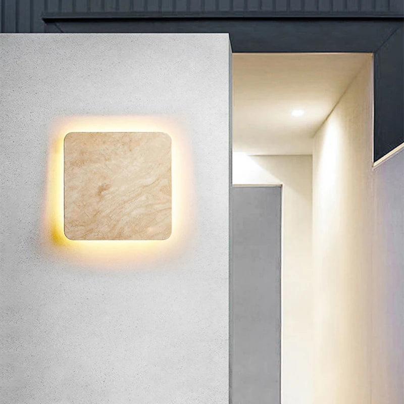 Applique murale led étanche carré décoratif pour villa