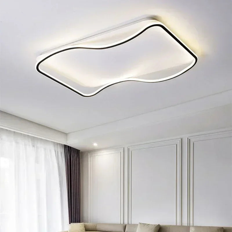 plafonnier moderne à leds pour éclairage intérieur décoratif - vue 6 sur 19