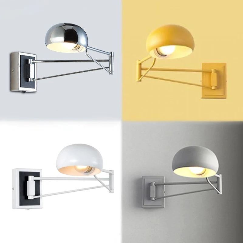 applique murale led moderne pliable et rétractable avec interrupteur - vue 4 sur 10