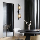 Modern minimalist glass LED wall light for interior decoration