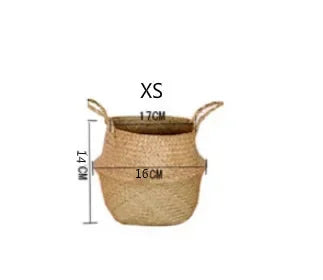 panier suspendu en osier pour rangement et décoration - vue 15 sur 16