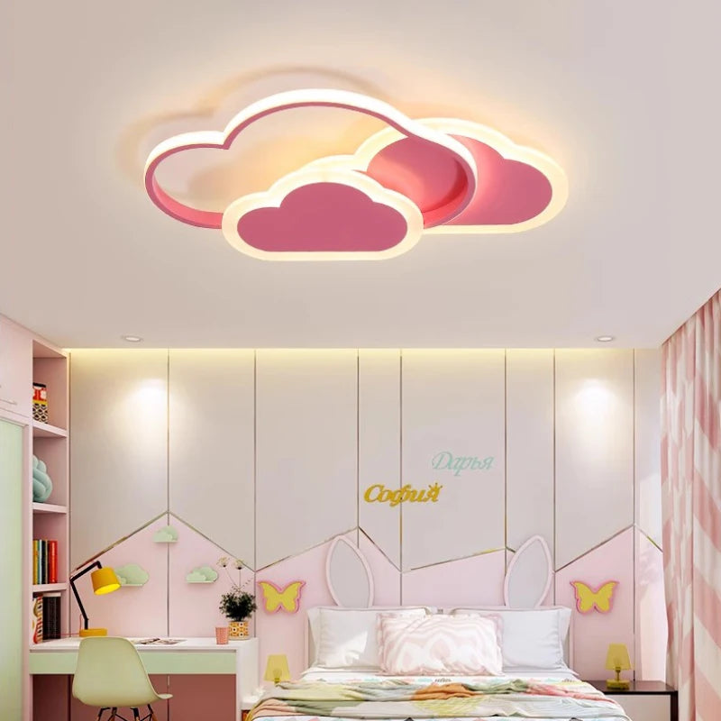 lampe nuage moderne pour chambre d'enfant romantique et chaleureuse - vue 2 sur 11