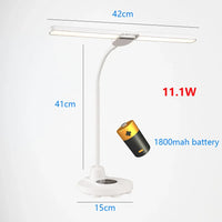 lampe de bureau tactile led pliable col de cygne protection des yeux