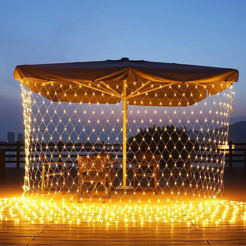 guirlande lumineuse de noël à led solaire pour décoration festive - vue 5 sur 9