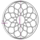 40x3 cm sand mirror iron for indoor use, home decoration wall decal living room decoration