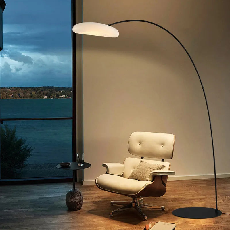OUFULA pêche lampadaire nordique moderne famille salon à côté du canapé créatif nuage LED décoratif lampe sur pied - vue 3 sur 8