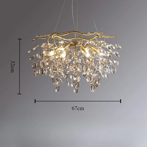 lustre en cristal de luxe pour un éclairage raffiné - vue 10 sur 9