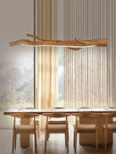 Retro resin tree branch pendant light, tea room, restaurant, coffee shop, LED pendant light, interior decoration lighting