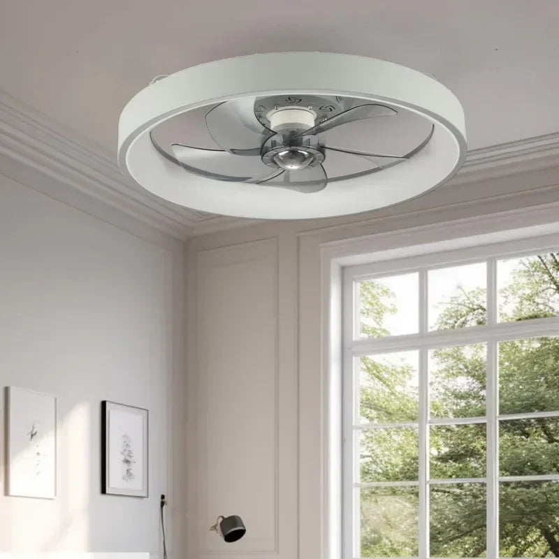 plafonnier silencieux avec lumière et ventilateur moderne - vue 9 sur 8