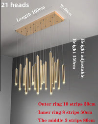 Modern minimalist luxury nordic decorative LED chandelier