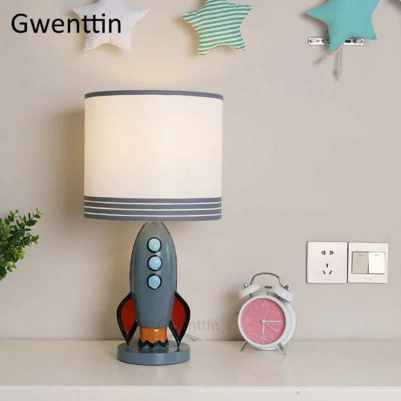 lampe de bureau fusée méditerranéenne décoration artistique nordique - vue 5 sur 7