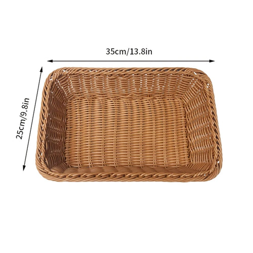 panier en osier mural organisateur de rangement tissé pour légumes