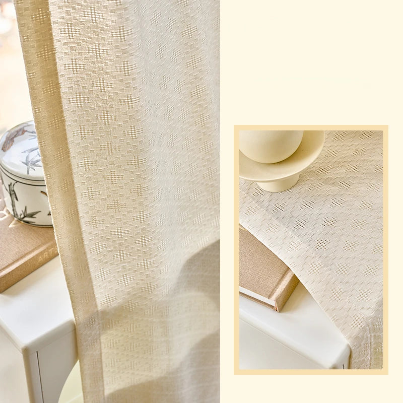 Rideau moderne plissé filtrant lumière salon chambre - vue 11 sur 14