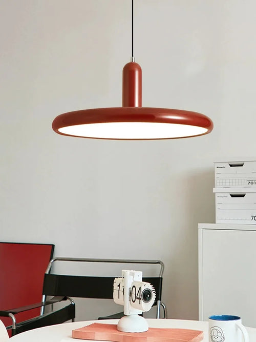 Lustre rétro style ovni vert clair - vue 5 sur 11