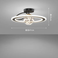 Plafonnier moderne Led de luxe doré boule de verre