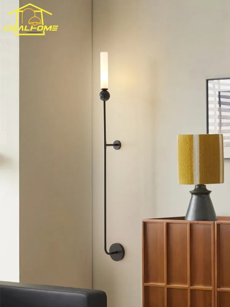 applique murale design en marbre et cuivre pour intérieur moderne - vue 5 sur 11