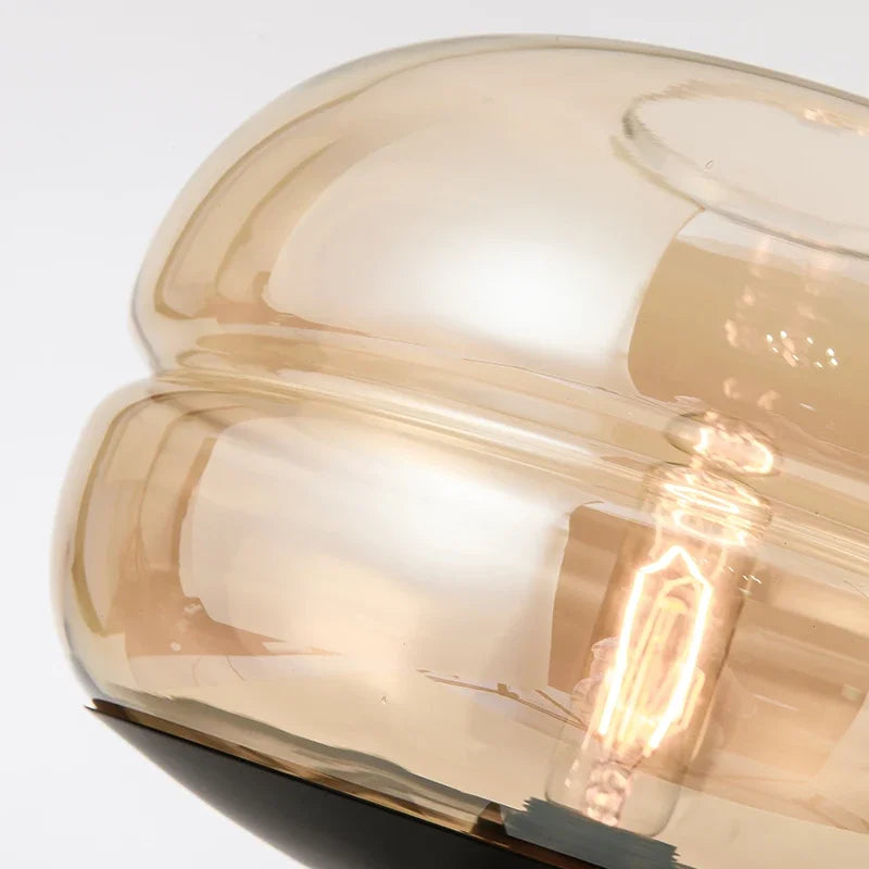 lampe de table led nordique moderne en verre pour décoration nocturne - vue 6 sur 10
