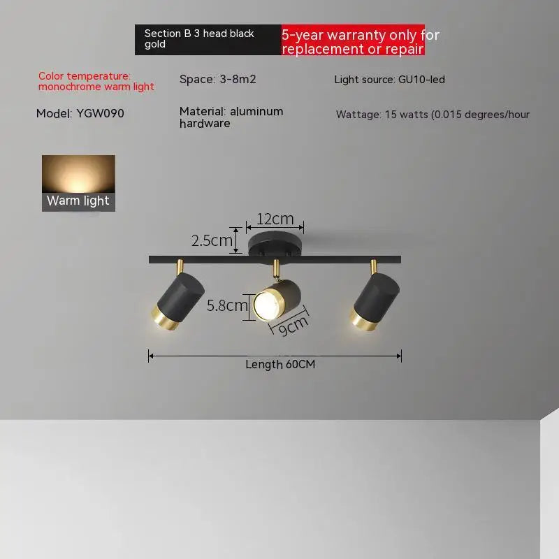 haoze gu10 led plafonniers maison magasin - vue 13 sur 17