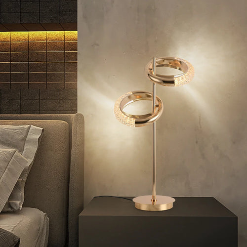 Nordic minimalist creative luxury ring floor lamp - vue 5 sur 9