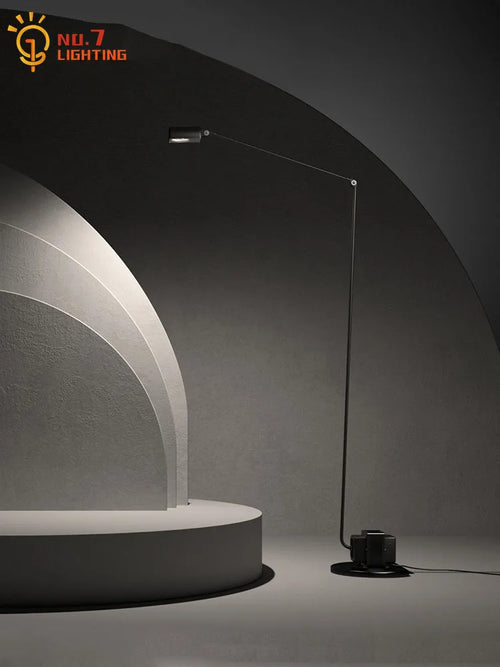 lampadaire led industriel design italien bras oscillant classique - vue 3 sur 13