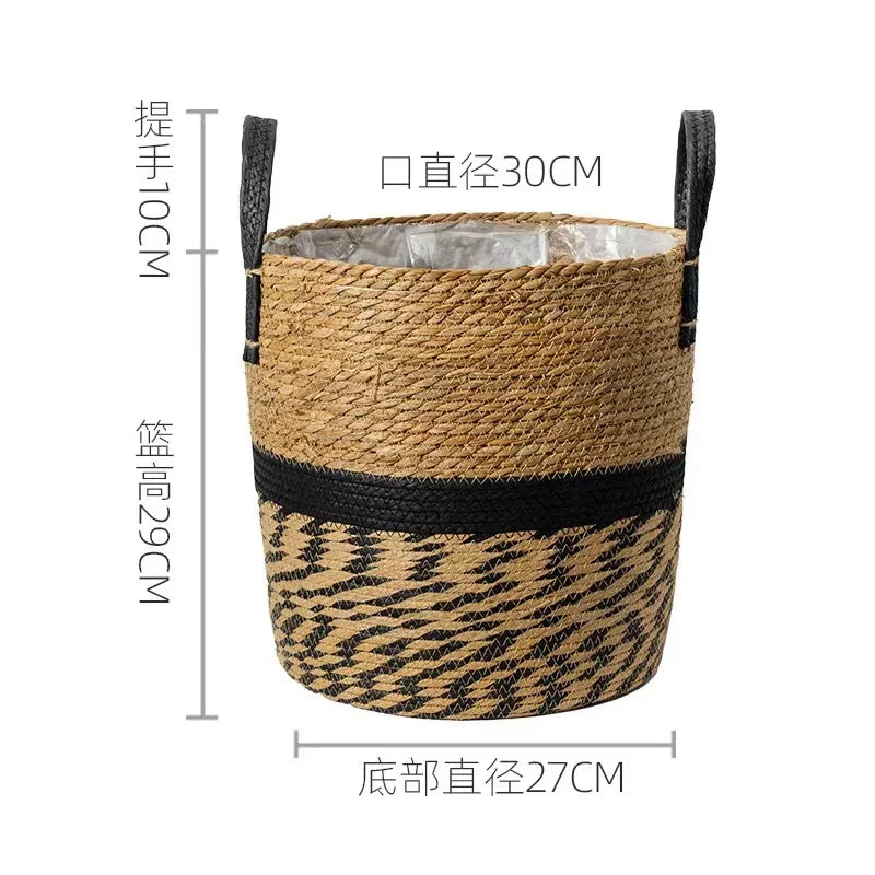 panier de jardinière en osier pour fleurs décoration jardin rangement - vue 14 sur 18