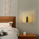 acrylic wall bedside lamp modern design minimalist diamond pattern