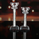 bougeoir en cristal haut de gamme pour décoration romantique