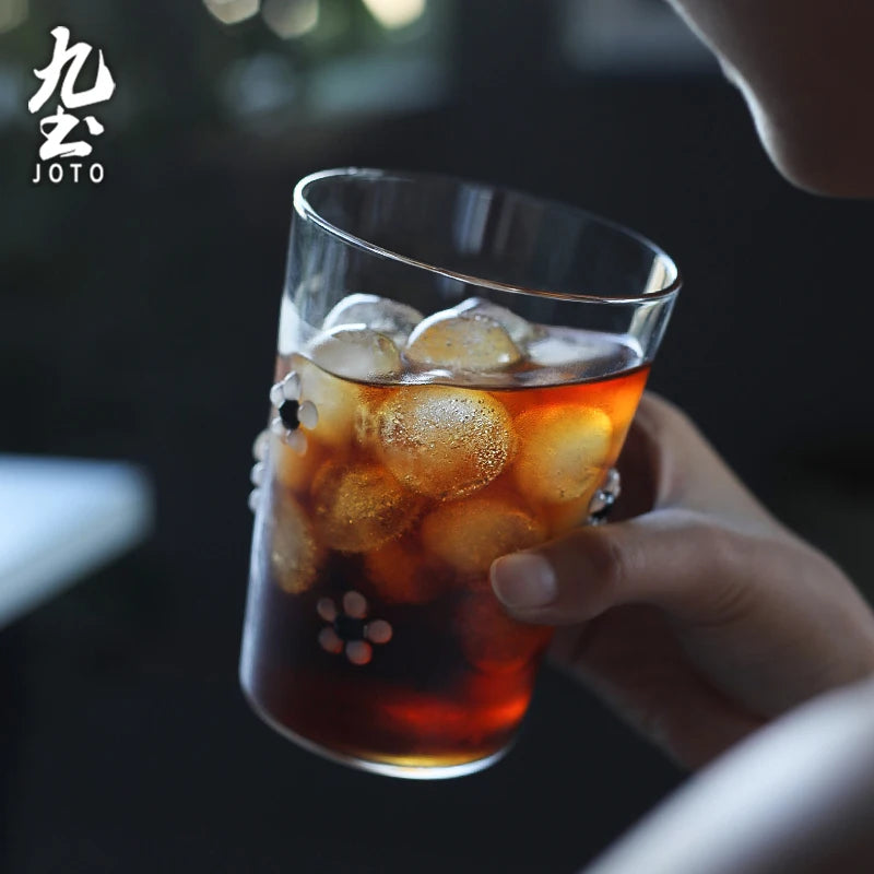 Verre à boire strié résistant chaleur style moderne - vue 5 sur 7