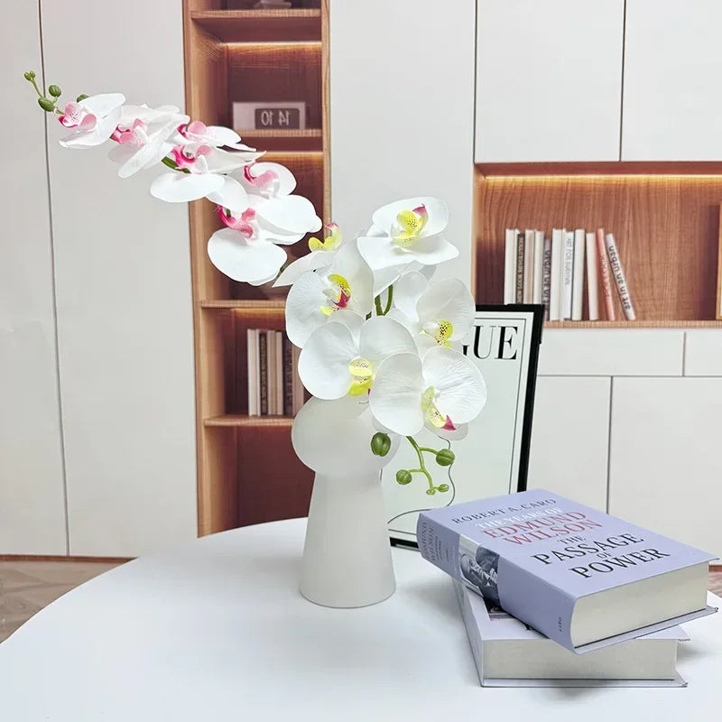 orchidée papillon artificielle 7 têtes décoration florale élégante - vue 4 sur 40