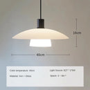 Minimalist Japanese glass chandelier for interior decoration