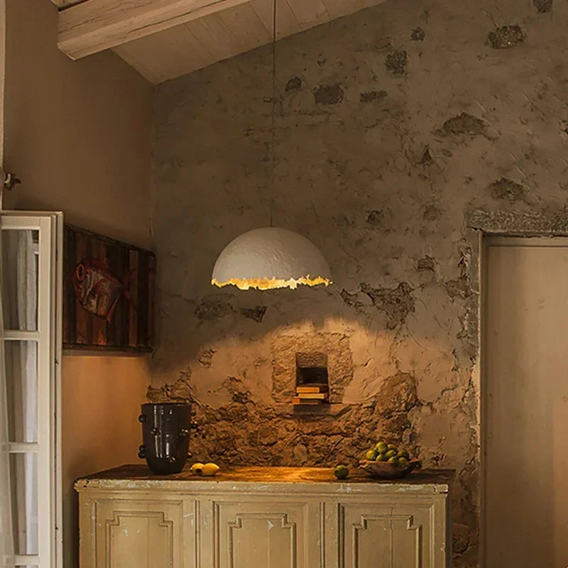 lustre led créatif demi-mois designer italien éclairage intérieur