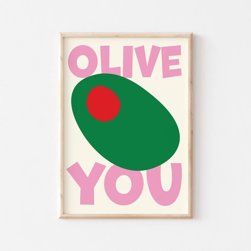 affiche artistique sur la cuisine et les pâtes décorative