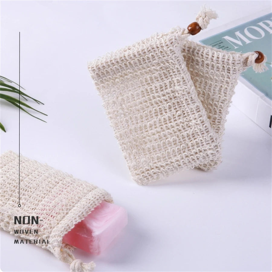 sac de savon en sisal naturel pour exfoliation - vue 4 sur 6